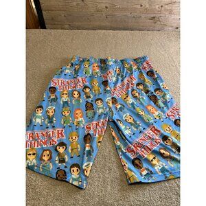 Men's Stranger Things Lightweight Shorts Size XXL 2XL Graphic Print Draw String